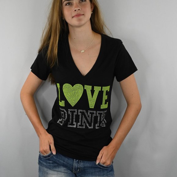 PINK Victoria's Secret Tops - Victoria Secret V Neck Tshirt Sz: S PINK Victoria's Secret Tops - Victoria Secret V Neck Tshirt Sz: S
